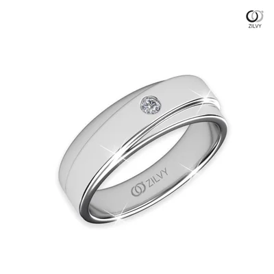 แหวนเพชรผู้ชาย รุ่น BR018 - ภาพเต็ม