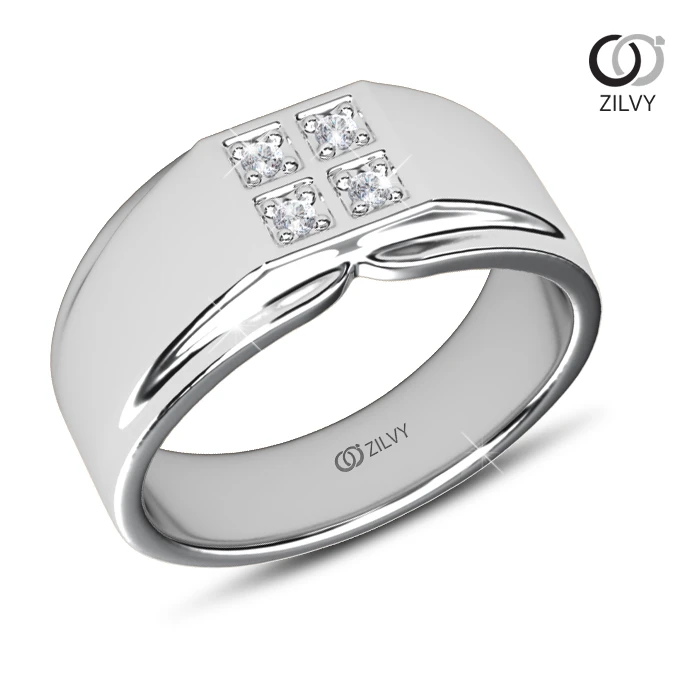 แหวนเพชรผู้ชาย Dante Cluster