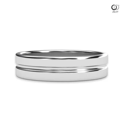 แหวนเพชรผู้ชาย รุ่น BR044 - มุมข้าง