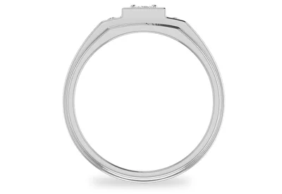 แหวนเพชรผู้ชาย รุ่น BR048 - มุมหน้า