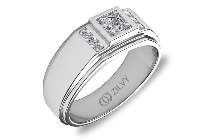 แหวนเพชรผู้ชาย Finch Duo