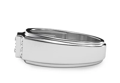 แหวนเพชรผู้ชาย รุ่น BR048 - มุมข้าง