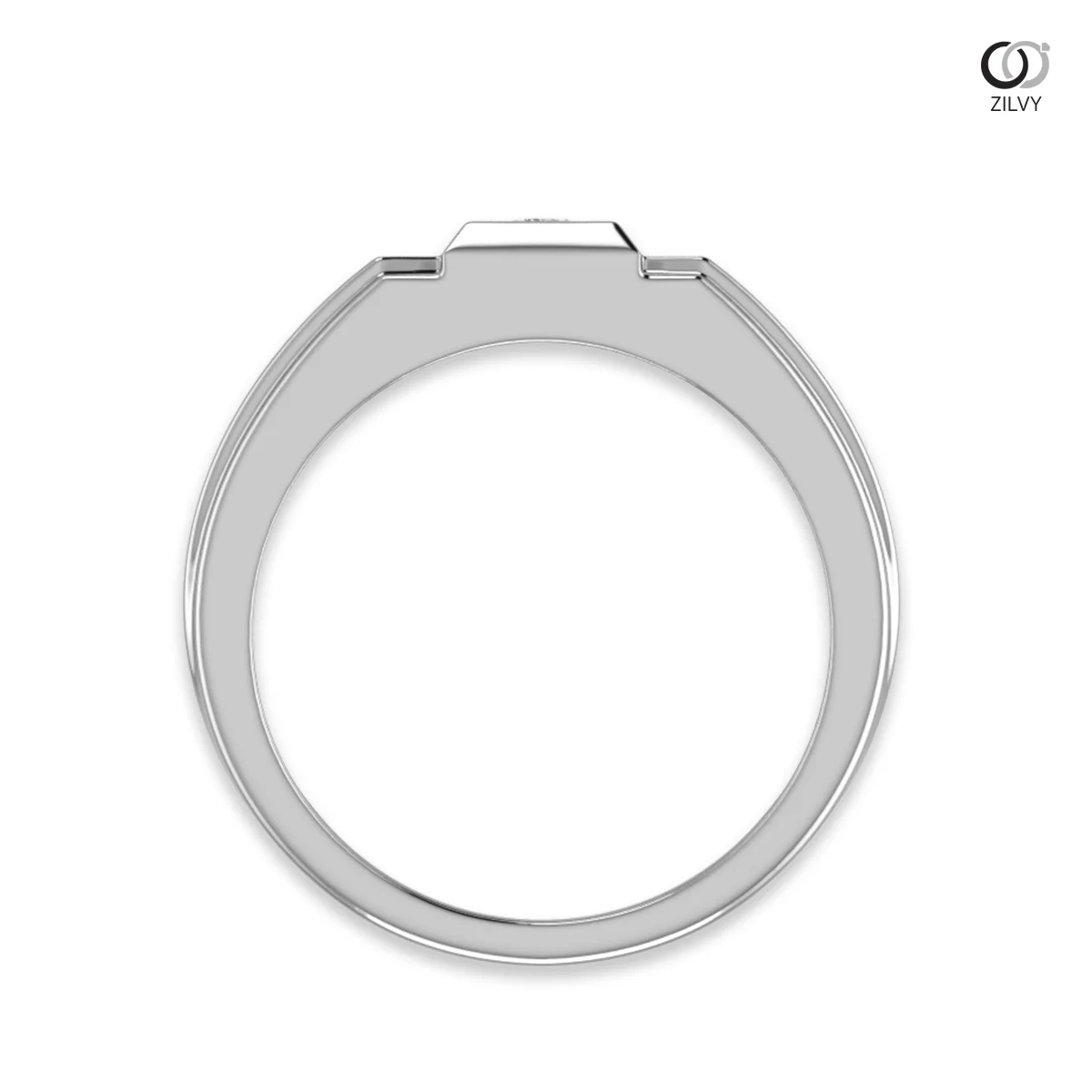 Men's Diamond Ring BR066 - front view