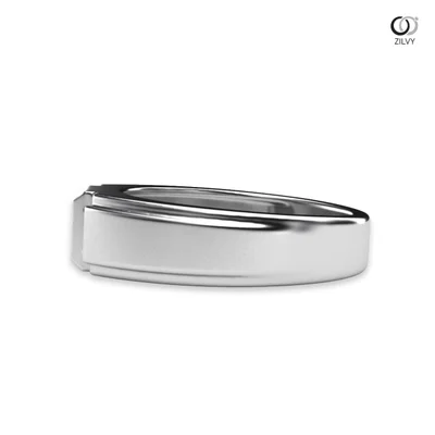 แหวนเพชรผู้ชาย รุ่น BR066 - มุมข้าง