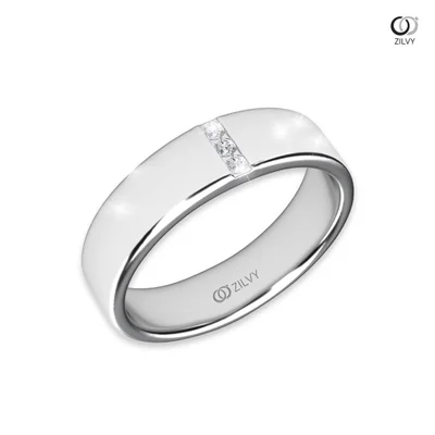 แหวนเพชรผู้ชาย รุ่น BR071 - มุมเปอร์สเปกทีฟ