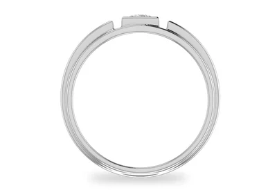 แหวนเพชรผู้ชาย รุ่น BR080 - มุมหน้า