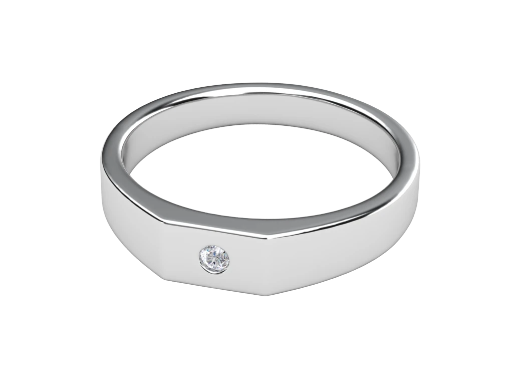 แหวนเพชรผู้ชาย Mercer Signet