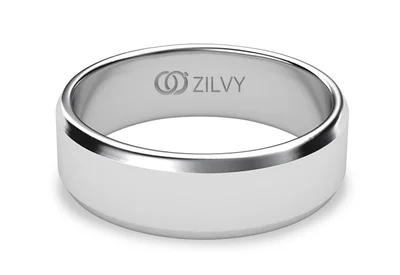 แหวนเพชรผู้ชาย รุ่น BR095 - มุมบน