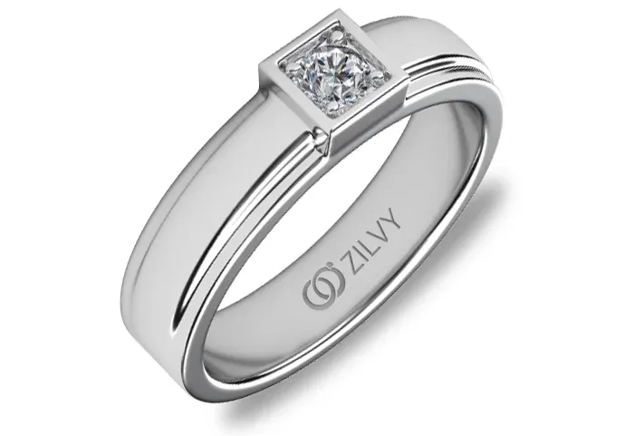 แหวนเพชรผู้ชาย Thane Bezel