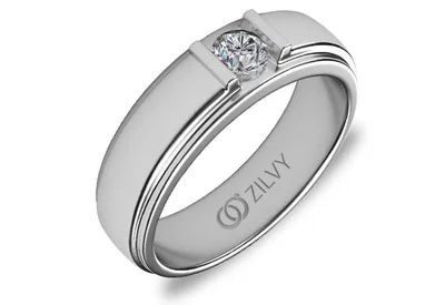 แหวนเพชรผู้ชาย รุ่น BR115 - ภาพเต็ม