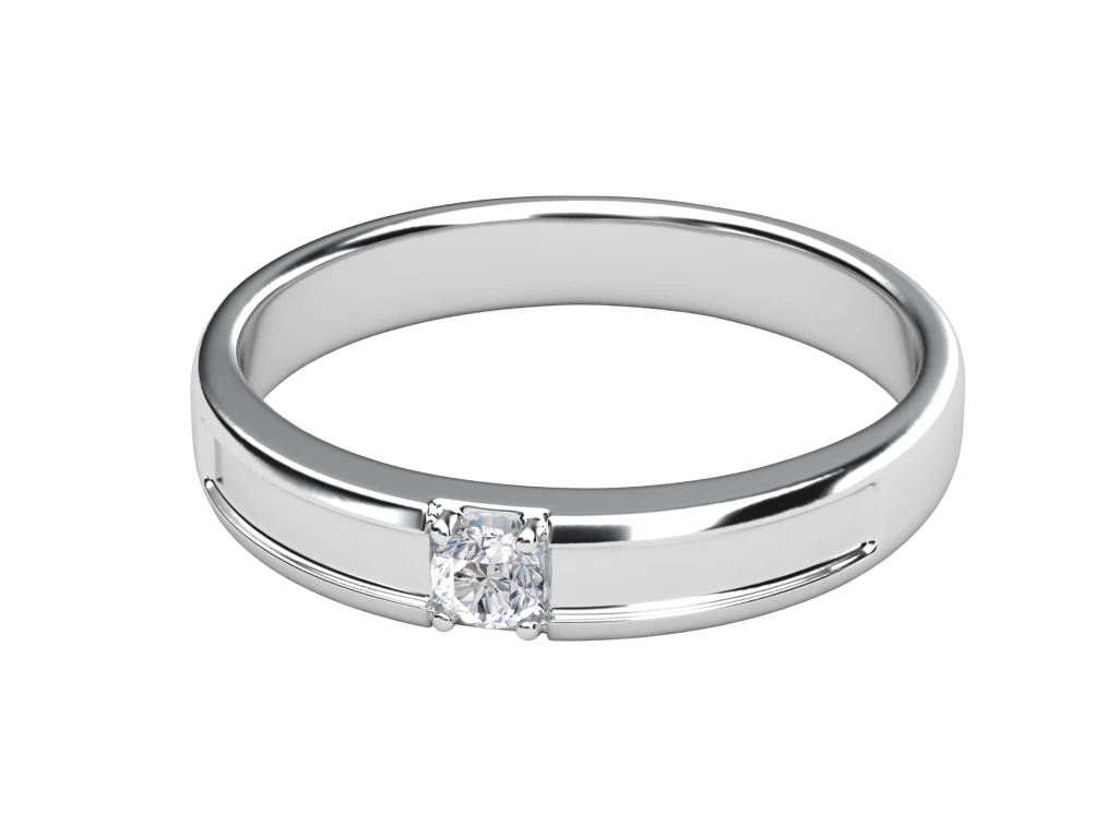 แหวนเพชรผู้ชาย Weston Band