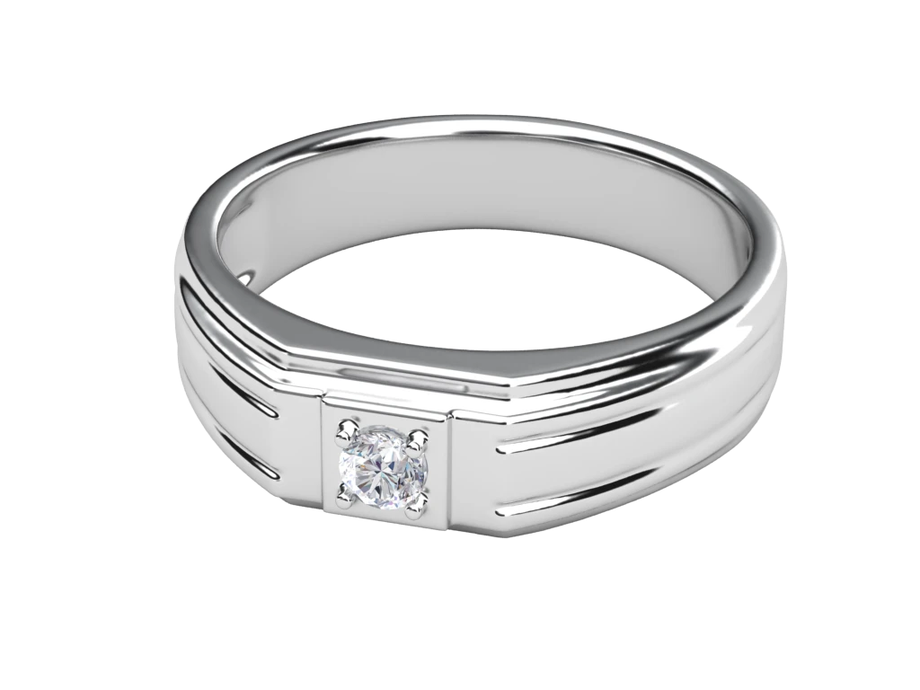 แหวนเพชรผู้ชาย Wolfe Signet