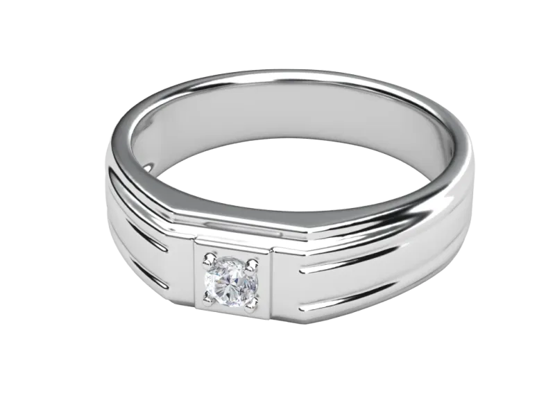 แหวนเพชรผู้ชาย Wolfe Signet
