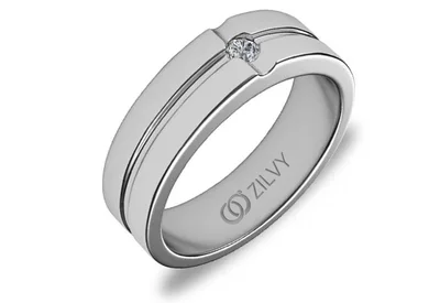 แหวนเพชรผู้ชาย รุ่น BR120 - ภาพเต็ม