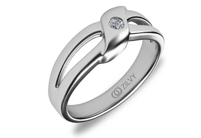 แหวนเพชรผู้ชาย Brooks Twist