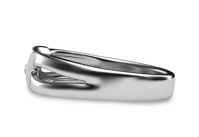 แหวนเพชรผู้ชาย รุ่น BR123 - มุมข้าง