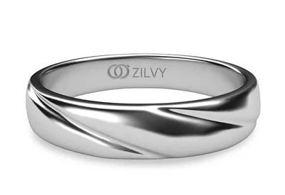 แหวนเพชรผู้ชาย รุ่น BR124 - มุมบน