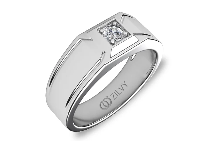 แหวนเพชรผู้ชาย Dalton Signet