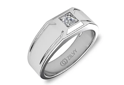 แหวนเพชรผู้ชาย รุ่น BR126 - ภาพเต็ม