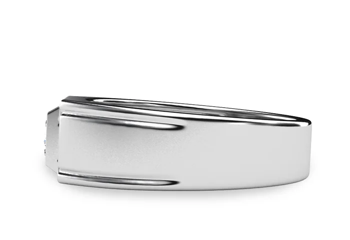 Men's Diamond Ring BR126 - side view