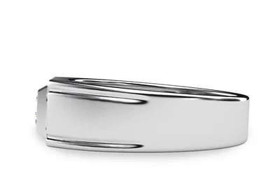 แหวนเพชรผู้ชาย รุ่น BR126 - มุมข้าง