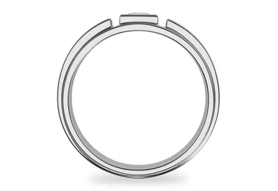 แหวนเพชรผู้ชาย รุ่น BR134 - มุมหน้า