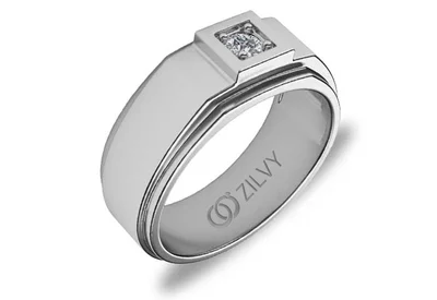 แหวนเพชรผู้ชาย รุ่น BR135 - ภาพเต็ม