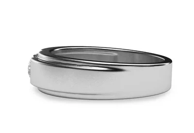 แหวนเพชรผู้ชาย รุ่น BR137 - มุมข้าง