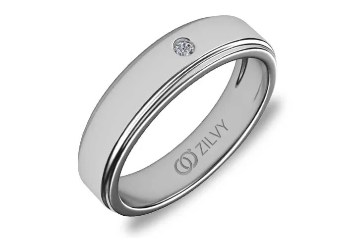 แหวนเพชรผู้ชาย Cole Bezel