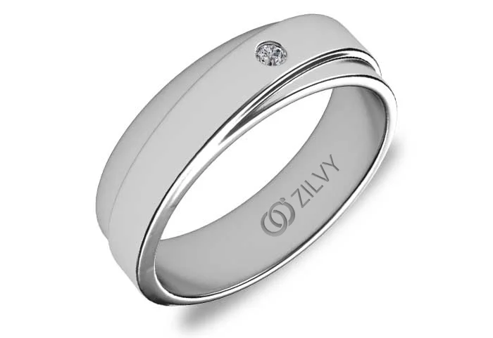 แหวนเพชรผู้ชาย Drake Twist