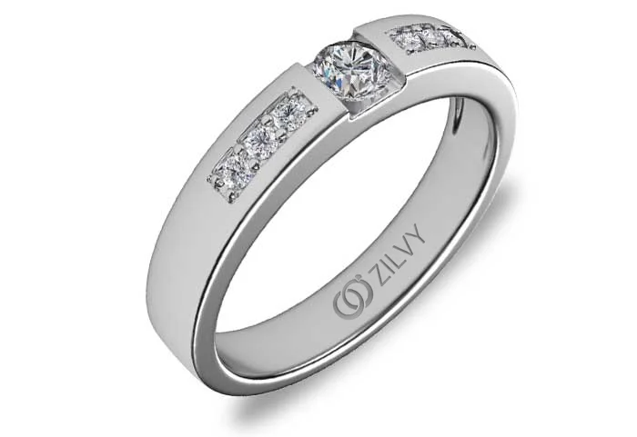 แหวนเพชรผู้ชาย Emerson Channel