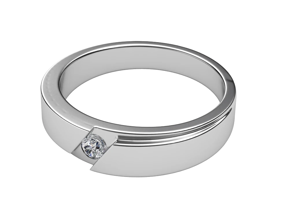 แหวนเพชรผู้ชาย Rhodes Band