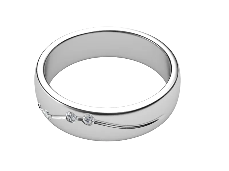 แหวนเพชรผู้ชาย Stone Band