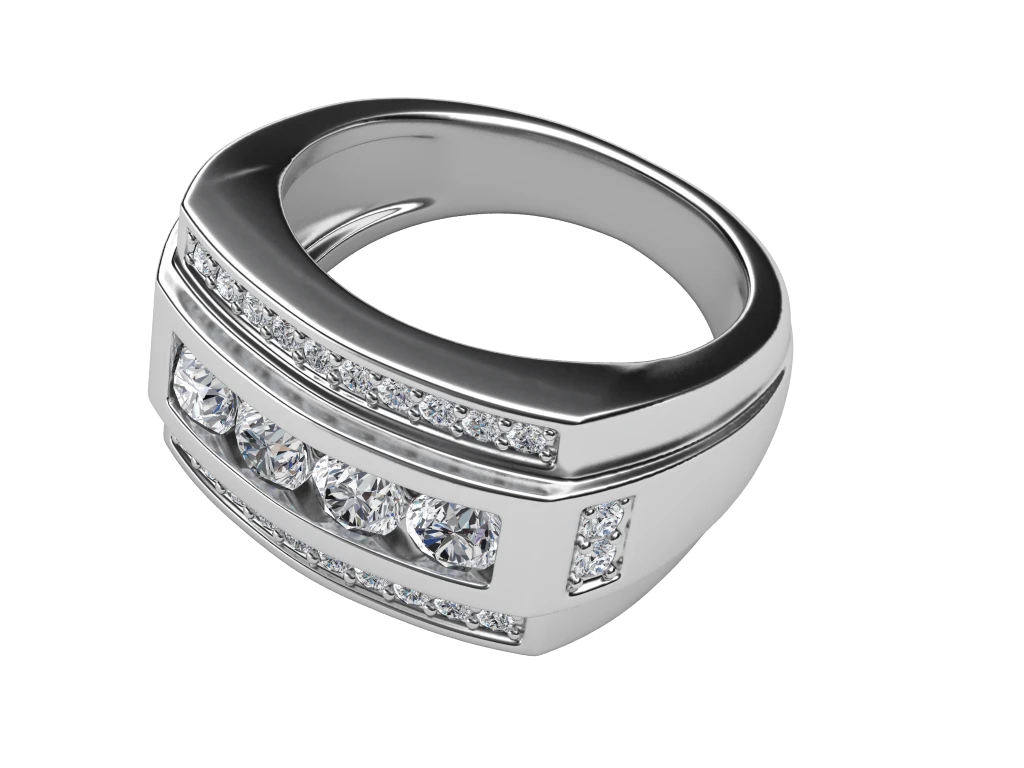 แหวนเพชรผู้ชาย Summit Channel