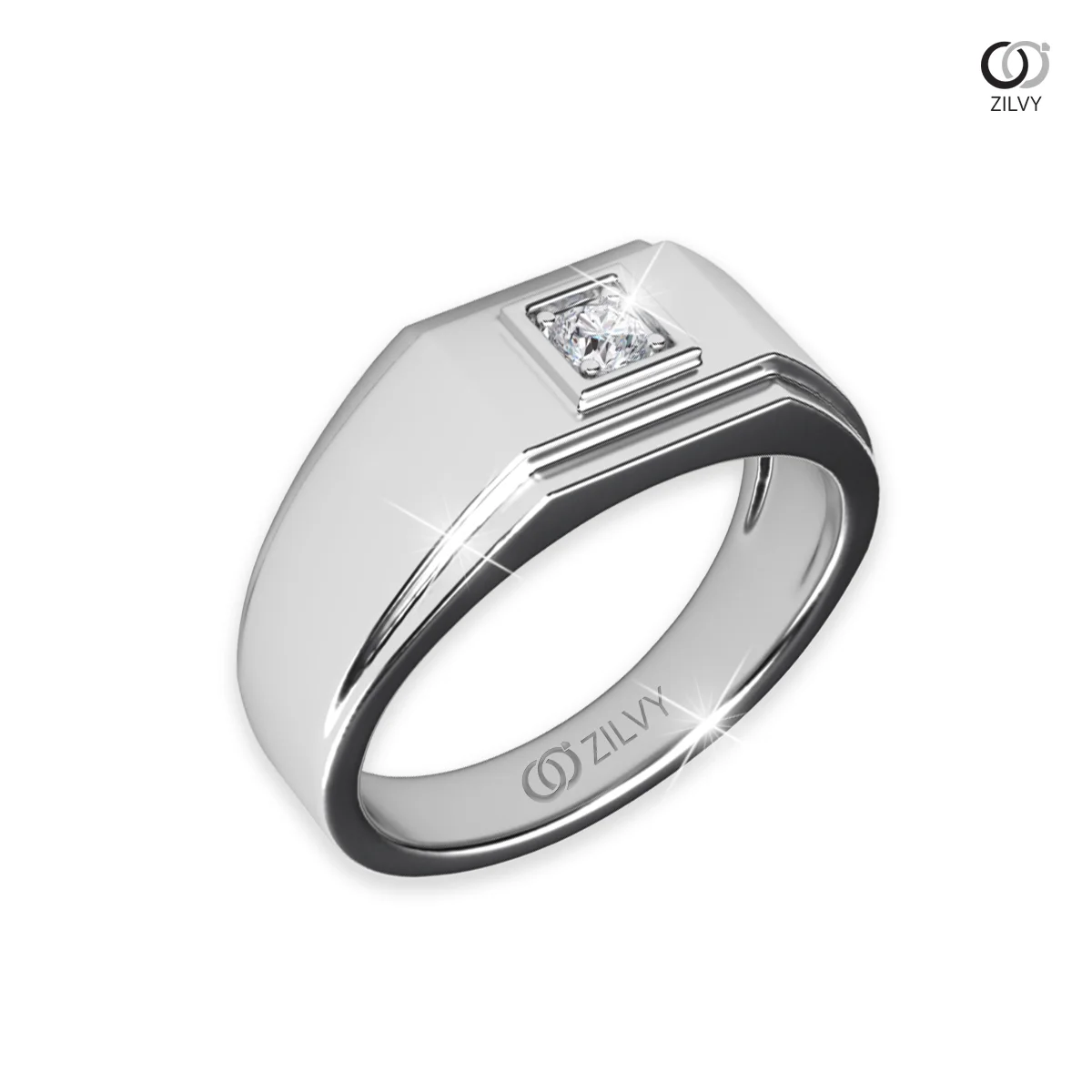 แหวนเพชรผู้ชาย Weston Signet