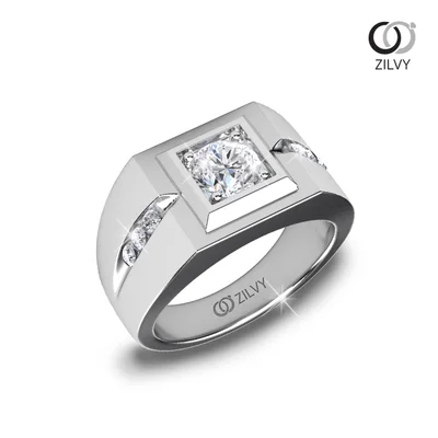 แหวนเพชรผู้ชาย รุ่น BR189 - ภาพเต็ม