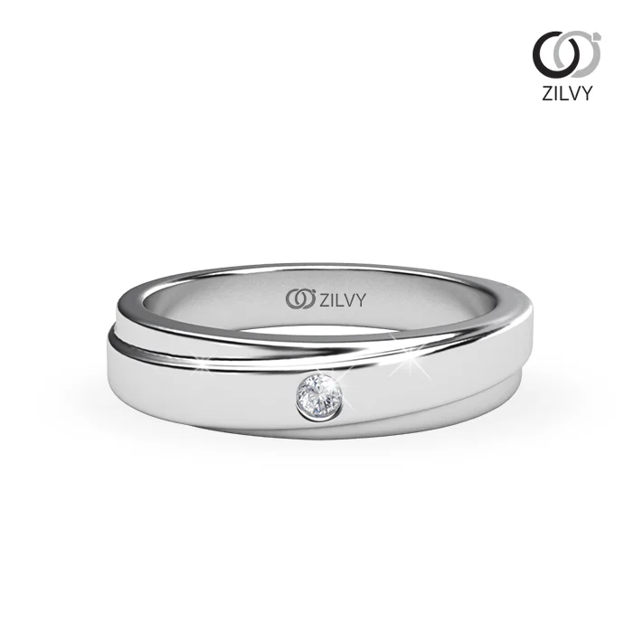 Men's Diamond Ring BR190 - top view