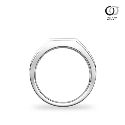 แหวนเพชรผู้ชาย รุ่น BR200 - มุมหน้า