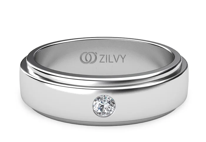 Men's Diamond Ring BR201 - top view