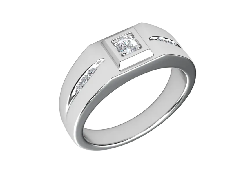 แหวนเพชรผู้ชาย Emerson Signet