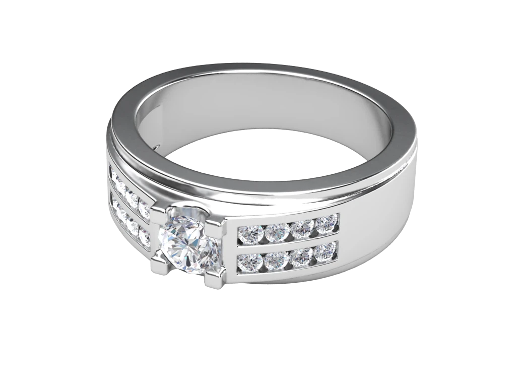 แหวนเพชรผู้ชาย Rowan Band