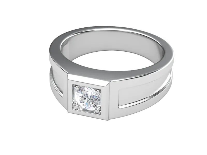 แหวนเพชรผู้ชาย Thane Signet