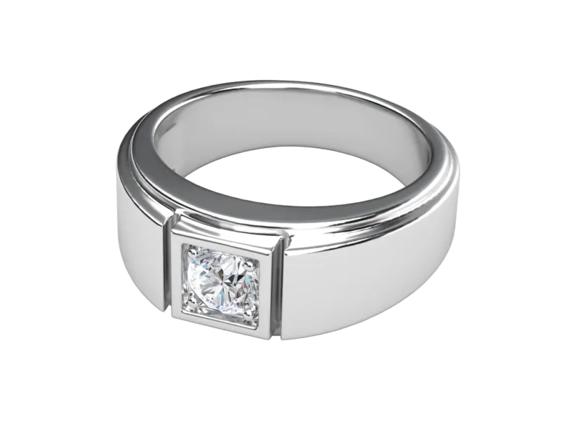แหวนเพชรผู้ชาย Vance Signet