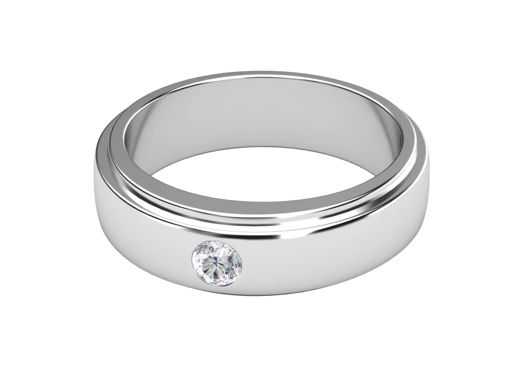 แหวนเพชรผู้ชาย Beckett Band