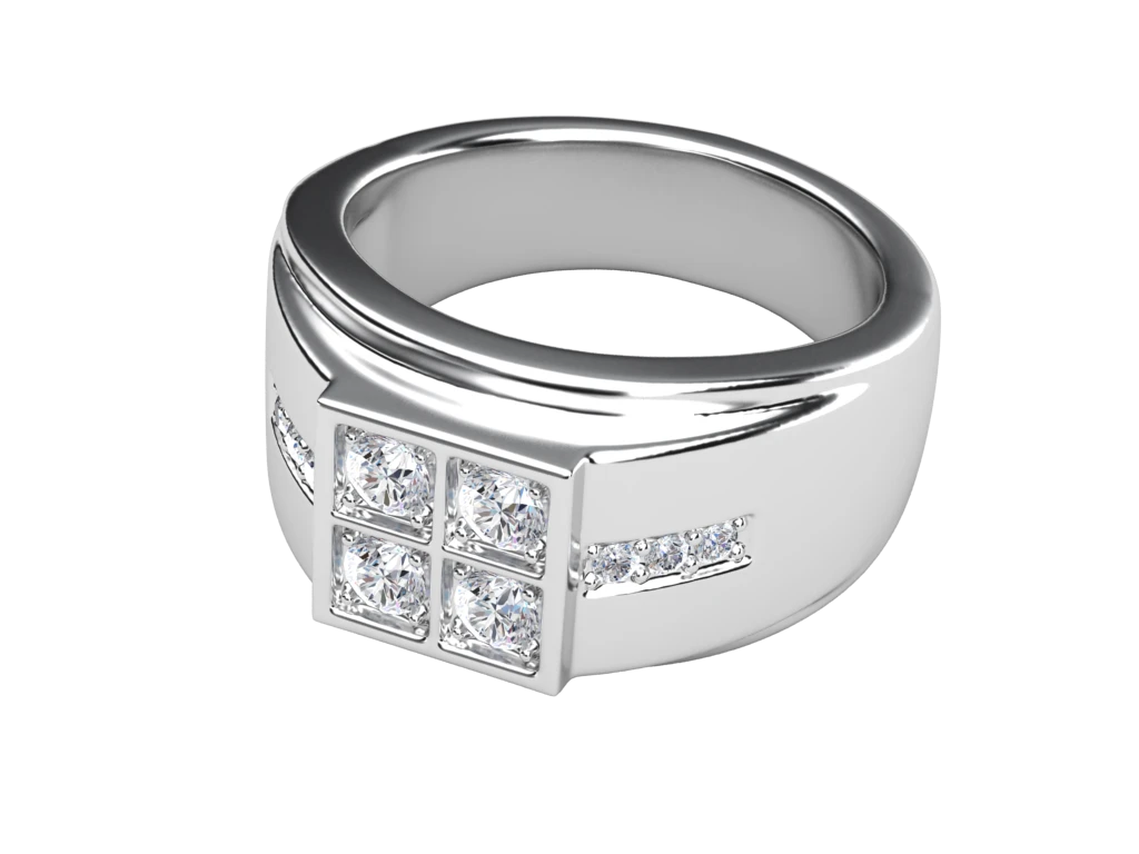 แหวนเพชรผู้ชาย Brooks Signet