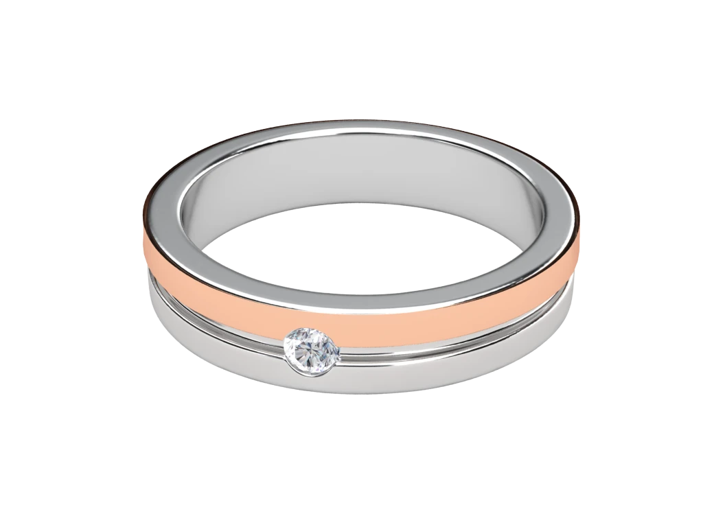 แหวนเพชรผู้ชาย Garrison Band