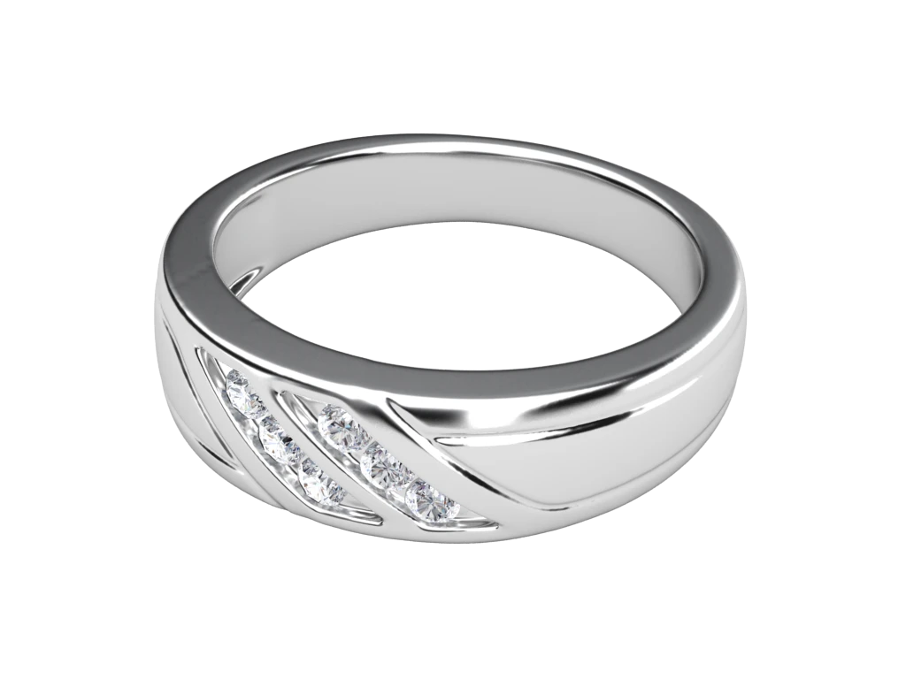 แหวนเพชรผู้ชาย Jett Band