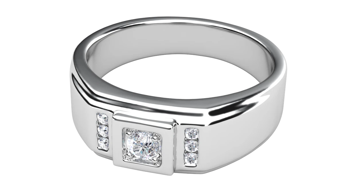 แหวนเพชรผู้ชาย Keane Signet