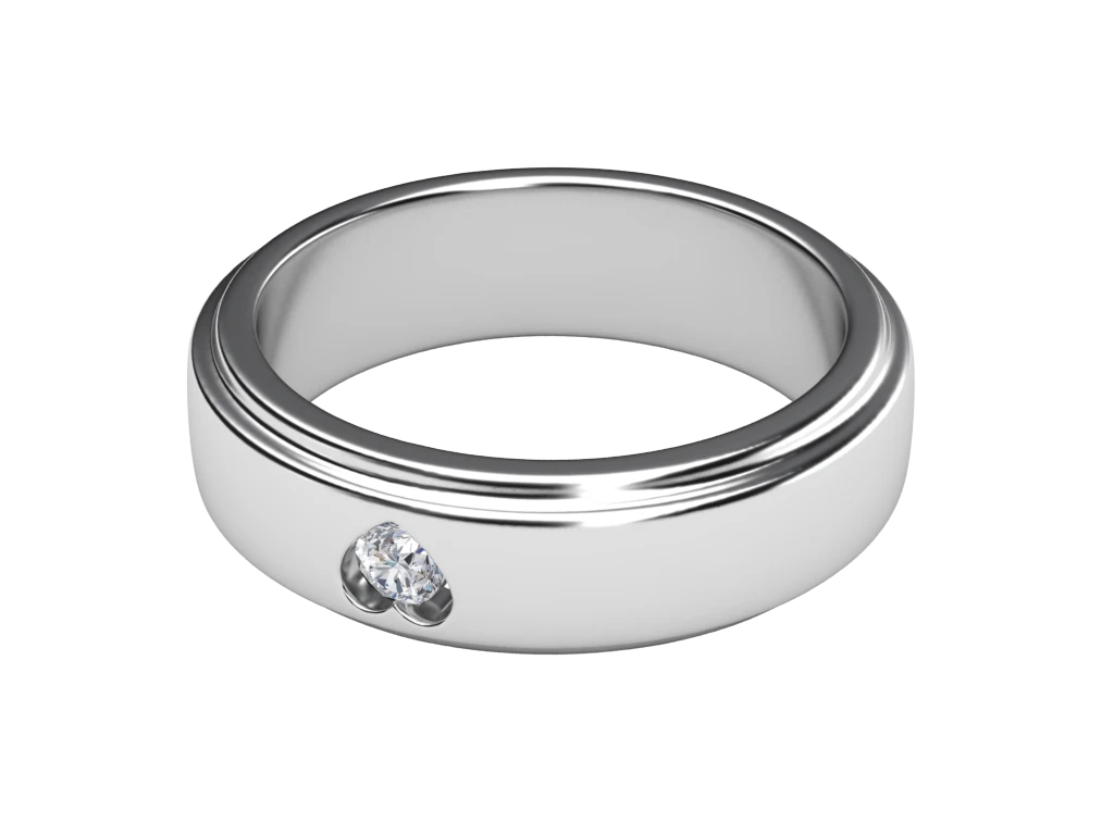 แหวนเพชรผู้ชาย Lawson Band