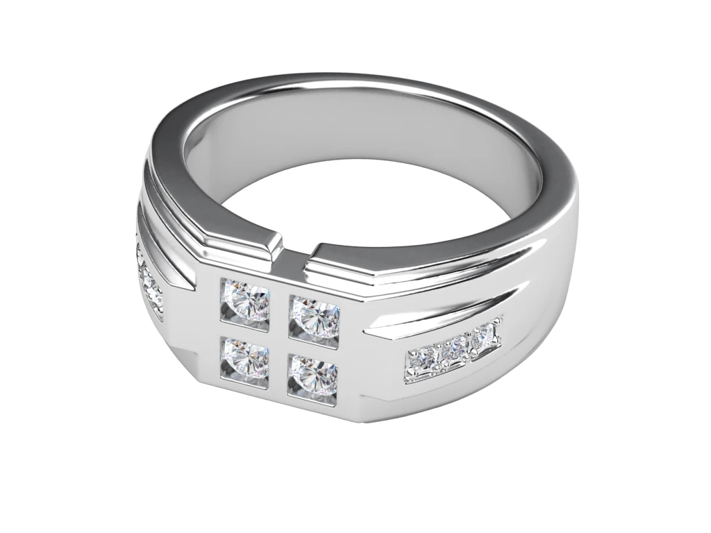 แหวนเพชรผู้ชาย Garrison Signet